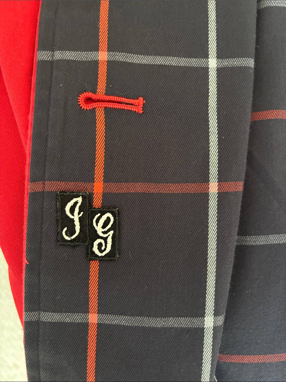 Vintage Burberrys Red Raincoat Made in England Plaid Lined Jacket - Picture 4 of 13